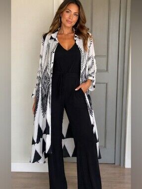 Step In Style Cotton Peacock Dress/Duster Size 2x